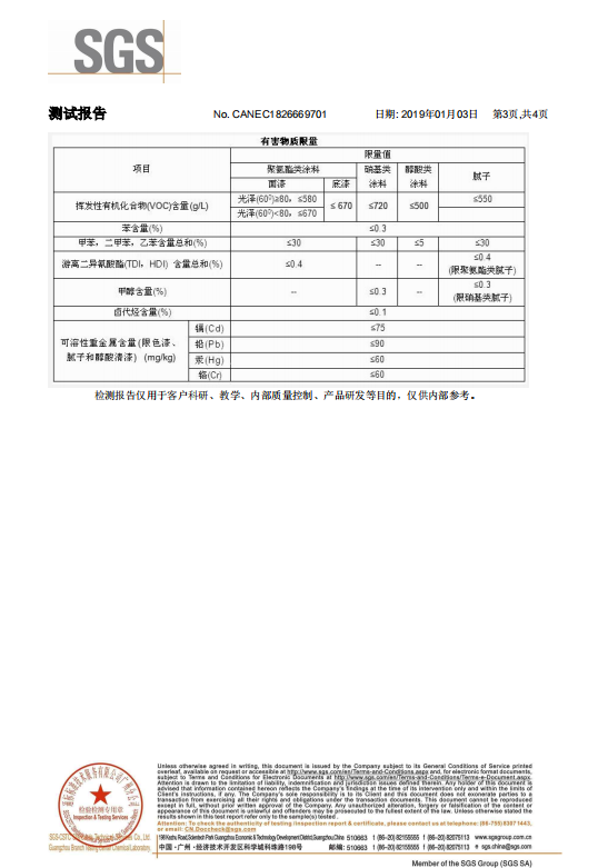 億橙木蠟油底油檢測報告